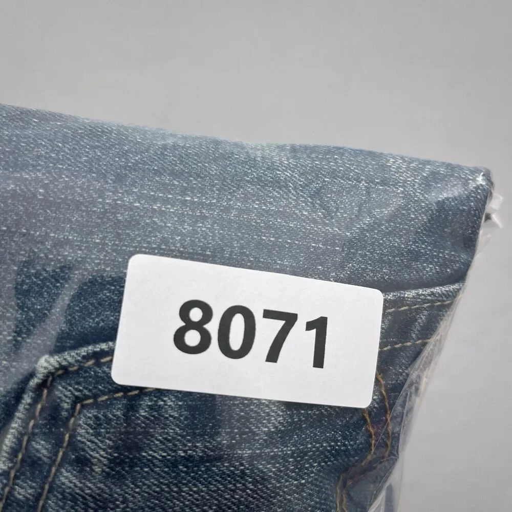 Vintage Levi's 505 Jeans Men 34x30 Straight Fit‎ Blue Whiskered Faded Denim